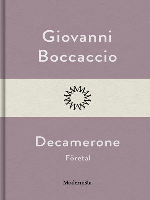 cover image of Decamerone, företal